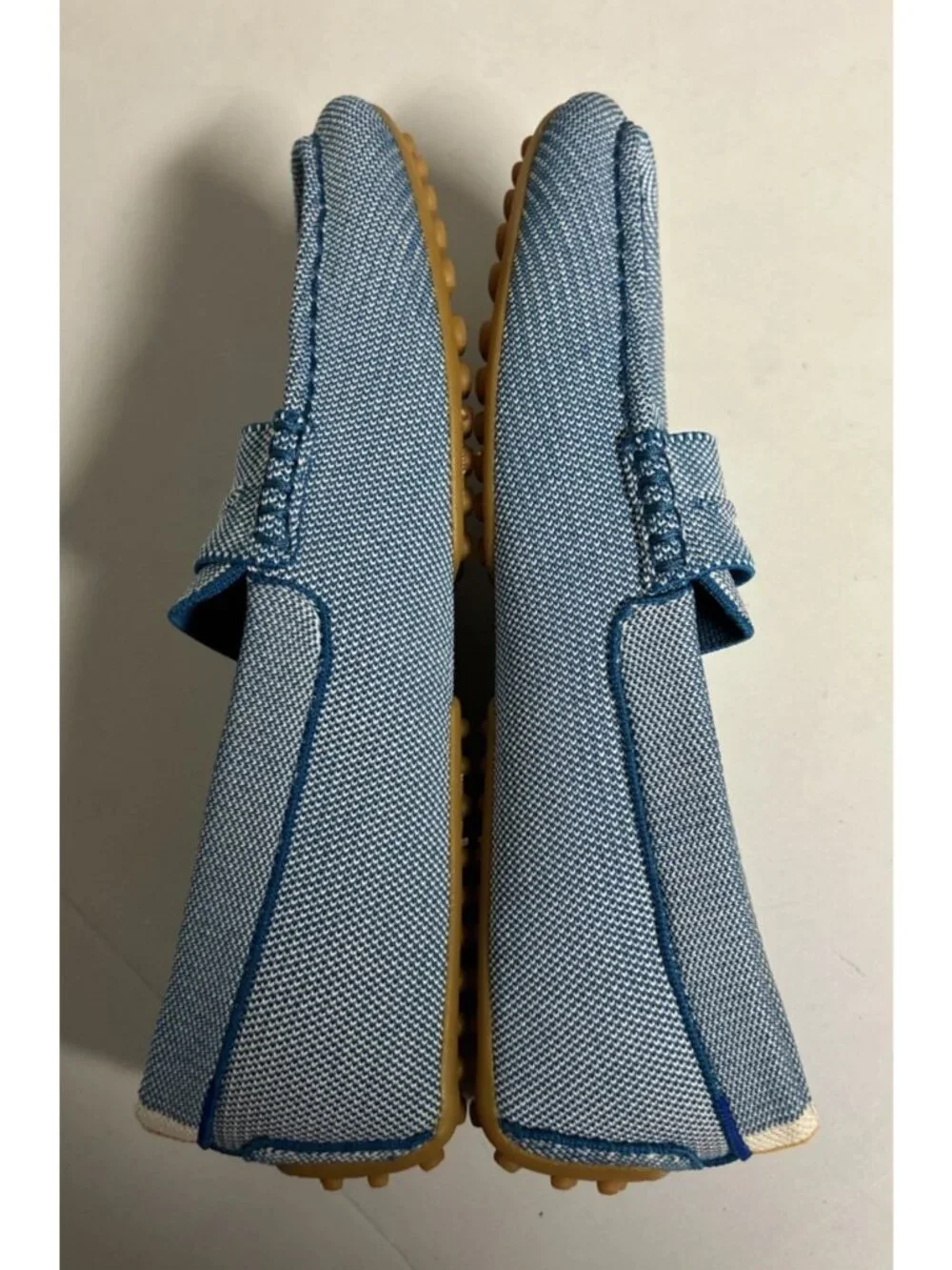 Rothy’s Men’s Size 10 Driving Loafers Knit Blue